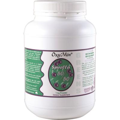 OxyMin Spirella Super Food (50/50 Spirulina Chlorella Blend) Powder 1kg